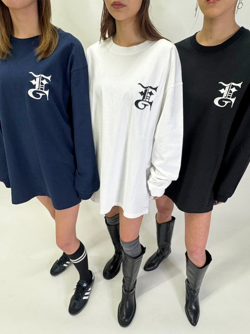 BIG EG刺繍ユニセックスロンT